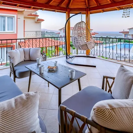 Villa With Shared Pool And Sea View In Seydikemer